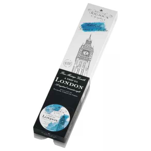 Petits Joujoux London masszázsgyertya - rebarbara-amber (5x43ml)