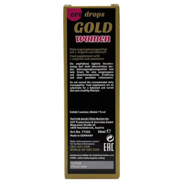 HOT Spanis Fly Gold Woman - afrodiziákum nőknek (30 ml)
