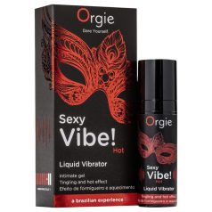 Orgie Sexy Vibe HOT - epres, melegítő folyékony vibrátor (15ml)   Orgie Sexy Vibe HOT - epres, melegítő folyékony vibrátor (15ml)