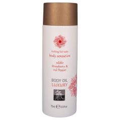 Shiatsu Luxury - ehető masszázsolaj - eper-vörösbors (75ml)   Shiatsu Luxury - ehető masszázsolaj - eper-vörösbors (75ml)