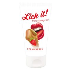 Lick it! - 2in1 ehető síkosító - eper (50ml)