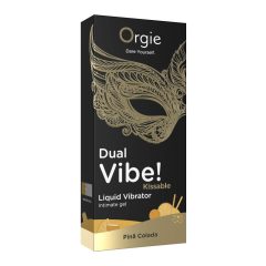   Orgie Dual Vibe! - folyékony vibrátor - Pinã Colada (15ml)