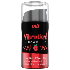 Intt Vibration! - folyékony vibrátor - eper (15 ml)