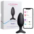 Lovense Hush 2 S - fekete app-vezérelt anál vibrátor (38 mm)