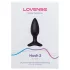 Lovense Hush 2 S - fekete app-vezérelt anál vibrátor (38 mm)