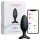 Lovense Hush 2 M - fekete app-vezérelt anál vibrátor (45 mm)