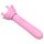 Sunfo - 2in1 mellbimbó vibrátor (pink)