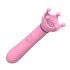 Sunfo - 2in1 mellbimbó vibrátor (pink)