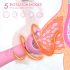 Sunfo - 2in1 mellbimbó vibrátor (pink)