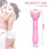 Sunfo - 2in1 mellbimbó vibrátor (pink)