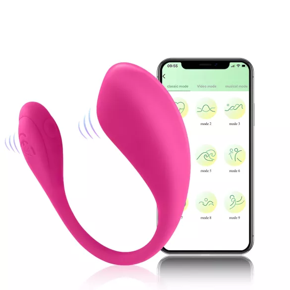 Sunfo - hordható app-vezérelt vibrotojás (pink)