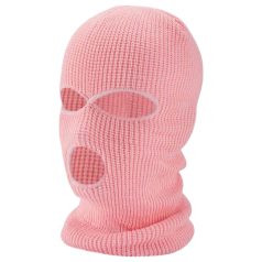 Balaclava - kötött szopó maszk 3 nyílással (pink) Balaclava - kötött szopó maszk 3 nyílással (pink)