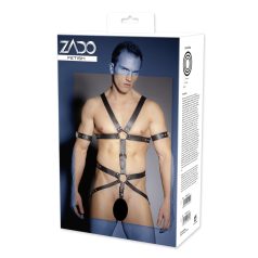 ZADO - pántos, bőr testhám body - férfiaknak ZADO - pántos, bőr testhám body - férfiaknak
