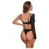 JSY 013 - csillogó body (fekete)