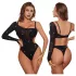 JSY 013 - csillogó body (fekete)