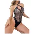 JSY 019 - csipkés body (fekete)