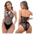 JSY 019 - csipkés body (fekete)
