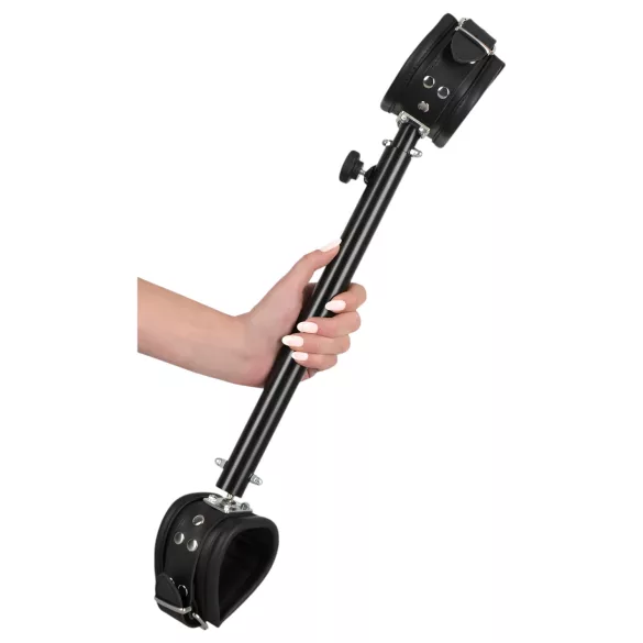 ZADO - kis lábterpesztő rúd, bondage szett (fekete)