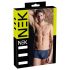 NEK - fekete fűzős-necc betétes boxer (kék)