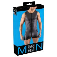 Svenjoyment - ujjatlan, rövid férfi overál (fekete) Svenjoyment - ujjatlan, rövid férfi overál (fekete)