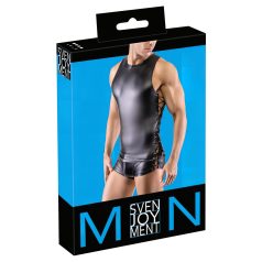 Svenjoyment - oldalt fűzős matt férfi felső (fekete) Svenjoyment - oldalt fűzős matt férfi felső (fekete)