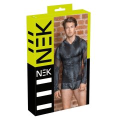 NEK - kígyóbőr mintás, kapucnis férfi felső (fekete) NEK - kígyóbőr mintás, kapucnis férfi felső (fekete)