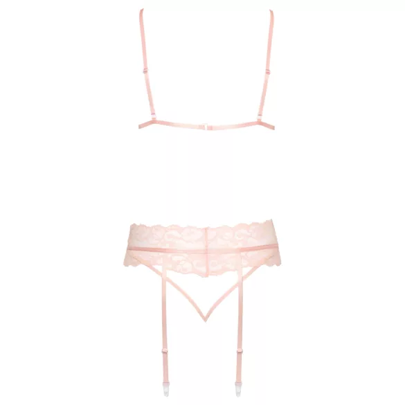 Kissable - csipke fehérnemű szett (pink)