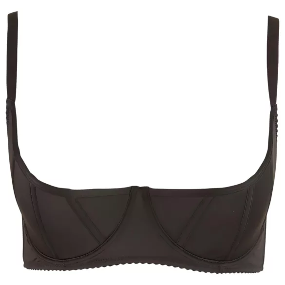 Cottelli Plus Size - merevített mellemelő (fekete)