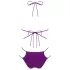 Obsessive Balitta - fényes, nyakpántos bikini (fekete)