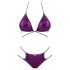 Obsessive Balitta - fényes, nyakpántos bikini (lila)