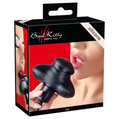  Bad Kitty - pumpálható felfújható szájpecek BDSM játékhoz (fekete)
