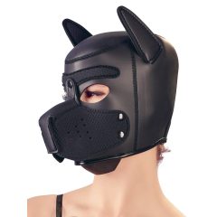Bad Kitty - neoprén női kutya maszk - fekete (S-L)