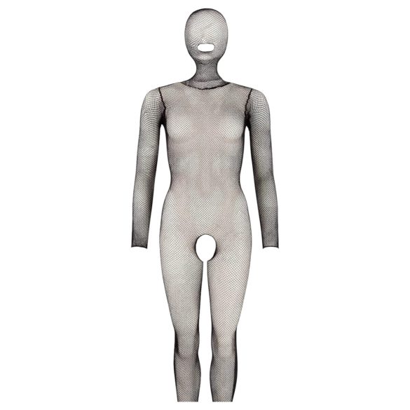 Mandy Mystery - Maszkos egészalakos necc overál - fekete (S-L)