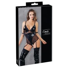 Cottelli Bondage - fényes body bilinccsel (fekete) Cottelli Bondage - fényes body bilinccsel (fekete)