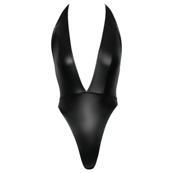 Cottelli Party - fényes, nyakpántos body (fekete)