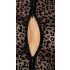 Noir - leopárd mintás, hosszúujjú body (fekete)