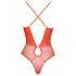 Cottelli - keresztpántos csipke body (piros)