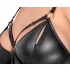 Cottelli Plus Size - szexi ruha bilinccsel (fekete)