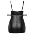 Cottelli Plus Size - szexi ruha bilinccsel (fekete)