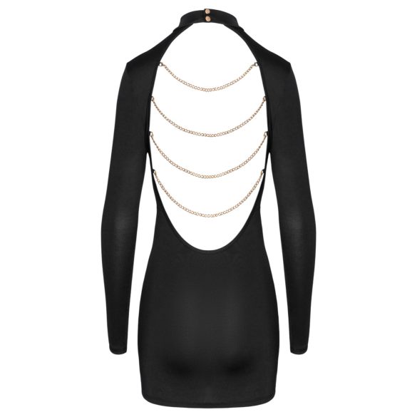 Cottelli - nyitott hátú, láncos miniruha (fekete)