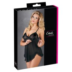 Cottelli - Lenge, fodros babydoll (fekete) Cottelli - Lenge, fodros babydoll (fekete)