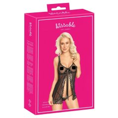 Kissable - nyitott babydoll (fekete) Kissable - nyitott babydoll (fekete)