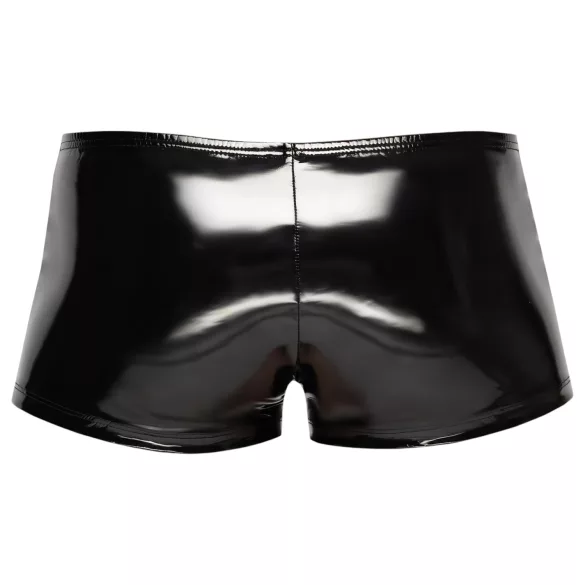 Black Level - cipzáras, fényes férfi short (fekete)