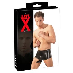 LATEX - boxer + péniszköpeny (fekete) LATEX - boxer + péniszköpeny (fekete)