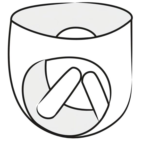 LATEX - női bugyi 2db pumpálható belső dildóval (fekete)