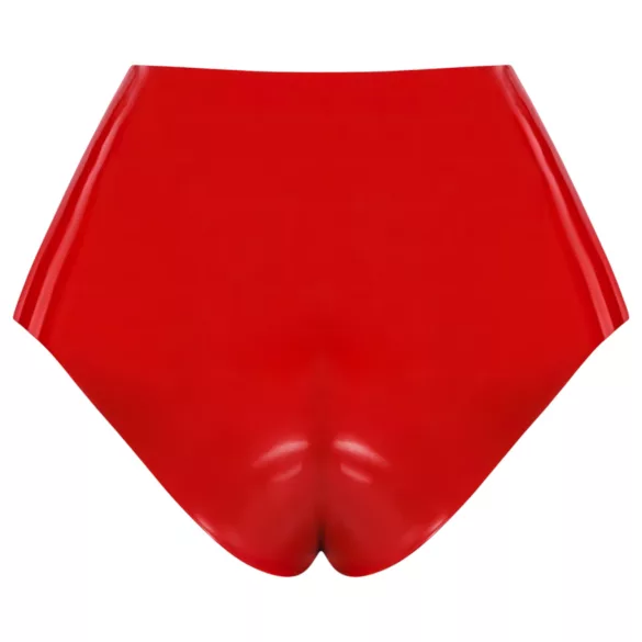 LATEX - alsó élethű dildóval (piros)