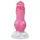 Animalorny Buldog - kutya pénisz dildó - 17 cm (pink)