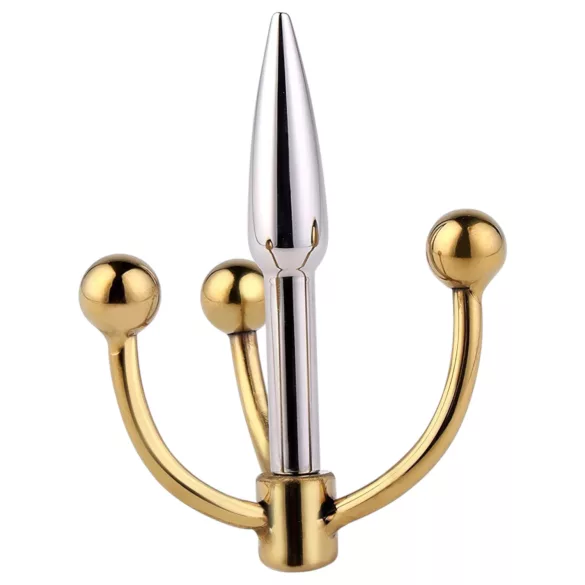 Urethralplay - horgonyos fém dilátor - 4,5cm (ezüst)