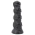 Topped Monster - koponya dildó - 22 cm (fekete)