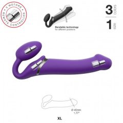   Strap-on-me XL - pánt nélküli felcsatolható vibrátor - extra nagy (lila)